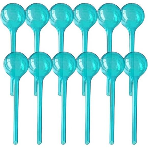 Plant Watering Stakes, Large 12pcs Flower Automatic Watering Bulbs,Plastic Globe - Picture 7 of 7